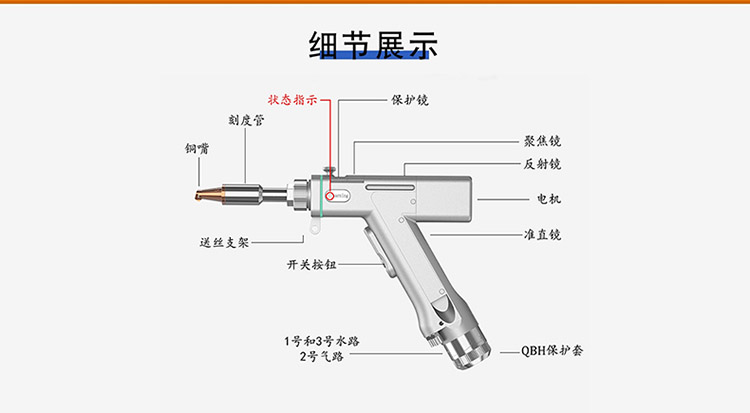 焊接頭-通哲工業(yè)-小型激光焊接機(jī)